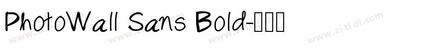 PhotoWall Sans Bold字体转换